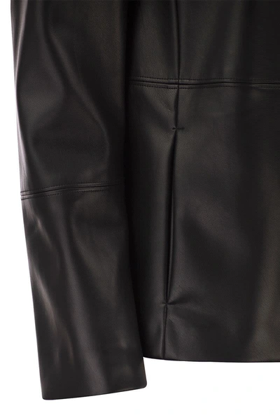 Shop 's Max Mara Festoso - Coated Fabric Jacket In Black