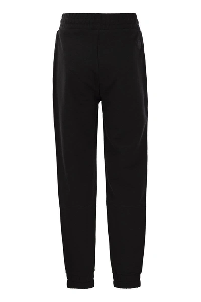 Moncler Embossed-logo Track Pants In Black