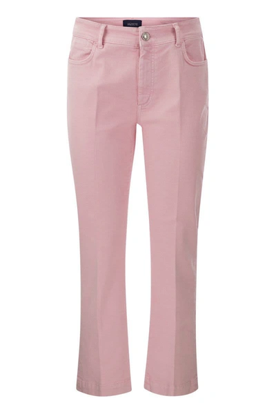 Shop Sportmax Nilly - Five-pocket Mini Flare Trousers In Pink