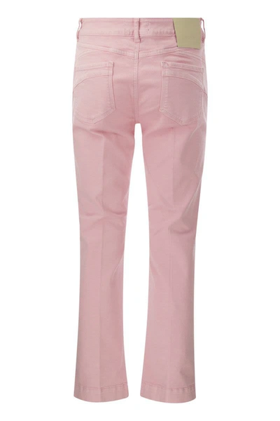Shop Sportmax Nilly - Five-pocket Mini Flare Trousers In Pink