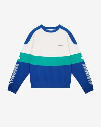 Shop Isabel Marant Kivin Logo Sweatshirt In Blau