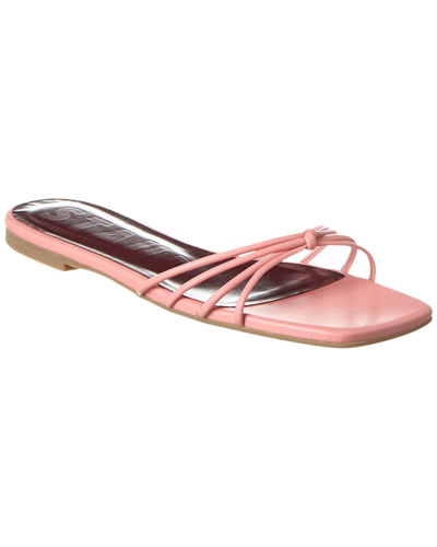 Shop Staud Pippa Leather Sandal In Pink