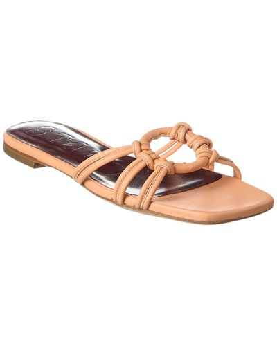 Shop Staud Adeline Leather Sandal In Pink