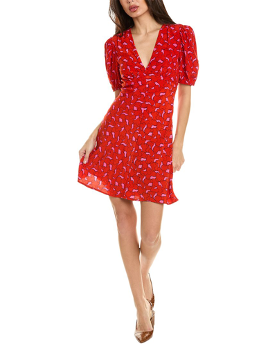 Shop Staud Milla Mini Dress In Red