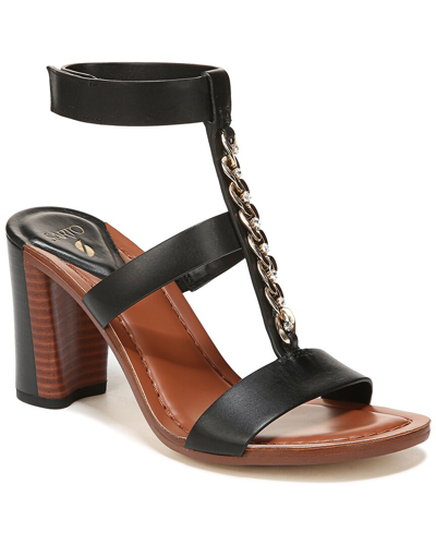 Shop Franco Sarto Oria Leather Ankle Strap In Black