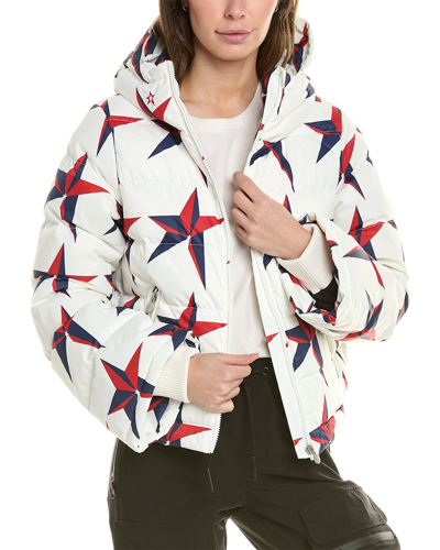 Shop Perfect Moment Polar Flare Star-print Jacket In Blue