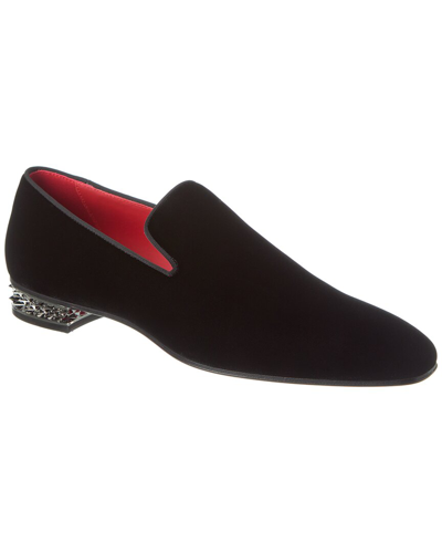 Shop Christian Louboutin Dandyrocks Velvet Loafer In Black