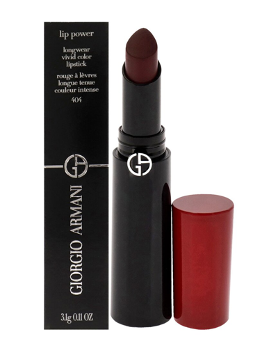Shop Giorgio Armani 0.11oz Lip Power Longwear Vivid Color Lipstick - 404 Tempting