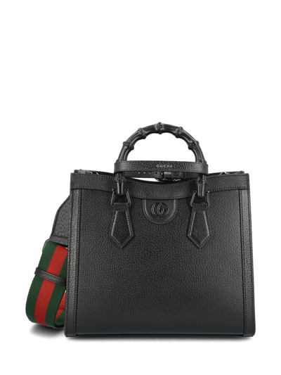 Shop Gucci Diana Small Tote Bag In Black