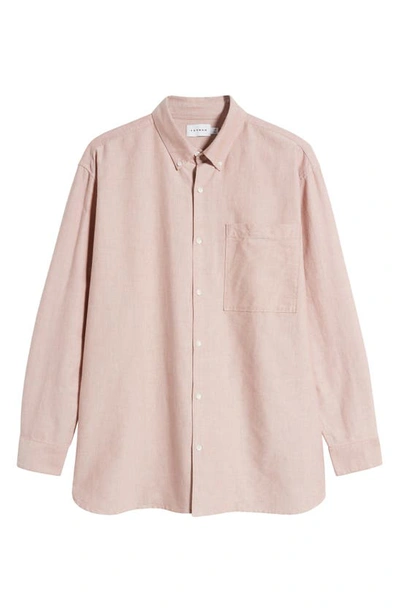 Shop Topman Oversize Cotton Button-down Shirt In Brown