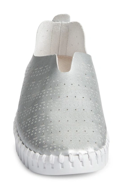 Shop Ilse Jacobsen Tulip Slip-on Sneaker In Silver