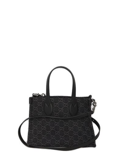 Shop Gucci Ophidia Gg Medium Tote Bag In Multi