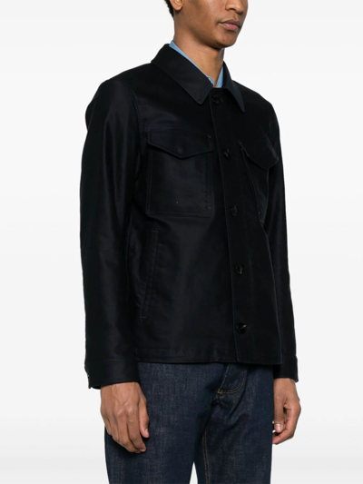 Shop Tom Ford Outwear Outer Shirt In Blue