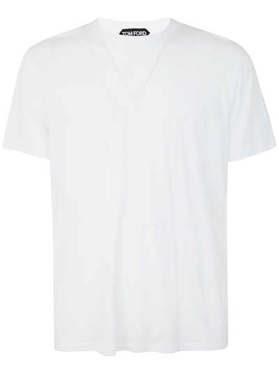 Shop Tom Ford Cut And Sewn Crew Neck T In White