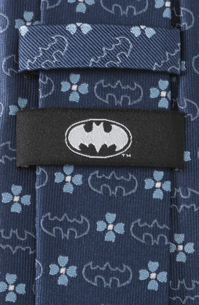Shop Cufflinks, Inc Batmen Floral Neat Silk Tie In Navy