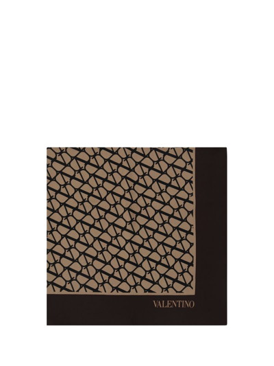 Shop Valentino Toile Iconographe Logo Printed Scarf In Multi