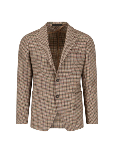 Shop Tagliatore Houndstooth Patterned Single In Multi