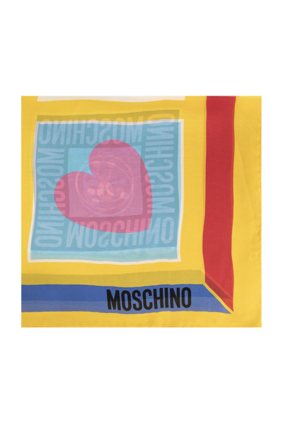 Shop Moschino Logo Printed Colour In Multi