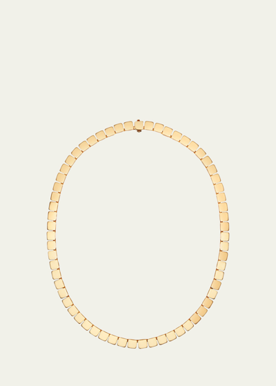 Shop Ileana Makri 18k Yellow Gold 6mm Medium Tile Necklace In Yg