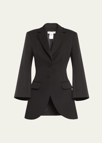 Shop Chloé X Atelier Jolie Single-breasted A-line Blazer Jacket In Black