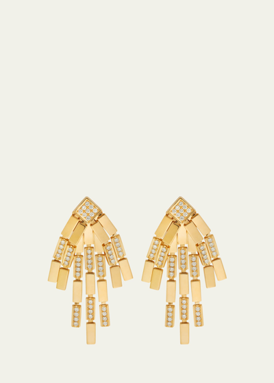 Shop Ileana Makri 18k Yellow Gold Diamond Rapid Earrings In Yg