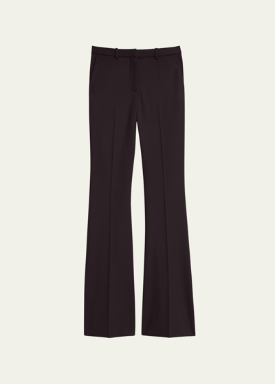 Shop Theory Demitria Good Wool Suiting Pants In Mnk