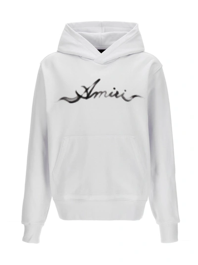 Shop Amiri Smoker Sweatshirt In White