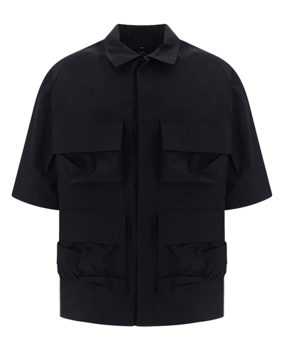 Shop Y-3 Short Sleeve Shirt In Black