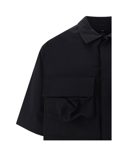 Shop Y-3 Short Sleeve Shirt In Black