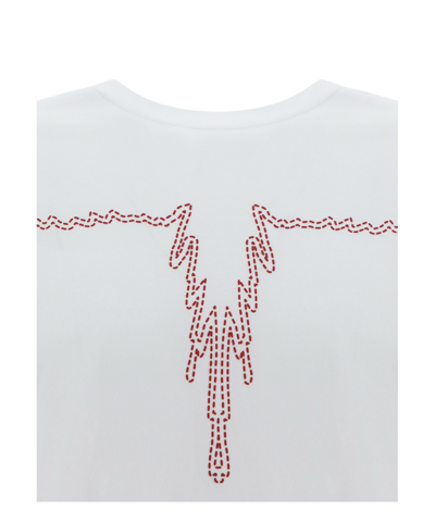 Shop Marcelo Burlon County Of Milan Stitch Wings T-shirt In White
