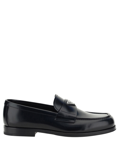 Shop Prada Loafers In Black
