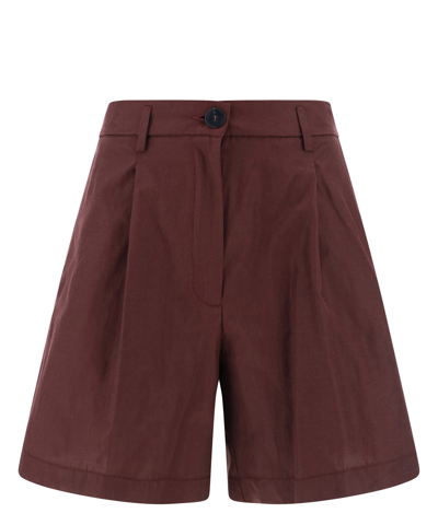 Shop Forte Forte Shorts In Brown