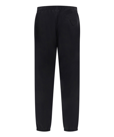 Shop Prada Sweatpants In Black