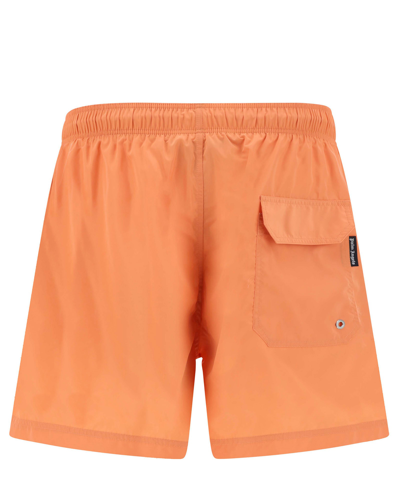 Shop Palm Angels Swim Shorts In Orange