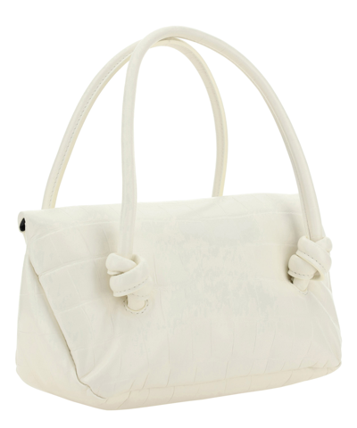 Shop Jil Sander Knot Shoulder Bag In White