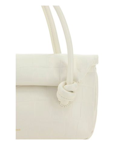 Shop Jil Sander Knot Shoulder Bag In White