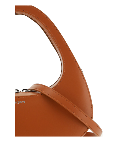 Shop Coperni Baguette Swipe Hobo Bag In Brown
