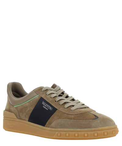 Shop Valentino Highline Sneakers In Brown