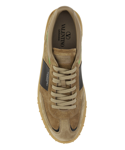 Shop Valentino Highline Sneakers In Brown