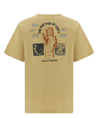 Shop Daily Paper Identity T-shirt In Beige