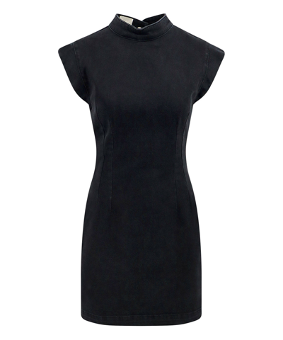 Shop Isabel Marant Nina Mini Dress In Black