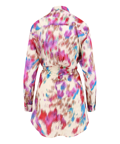 Shop Isabel Marant Étoile Nueva Mini Dress In Multicolor
