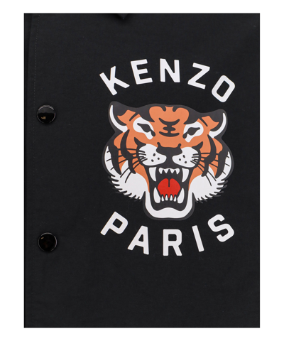 Shop Kenzo Tiger Jacket In Black