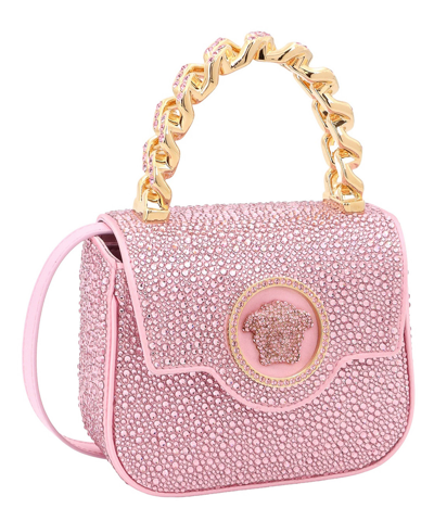 Shop Versace La Medusa Handbag In Pink