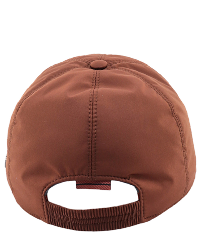 Shop Zegna Hat In Brown