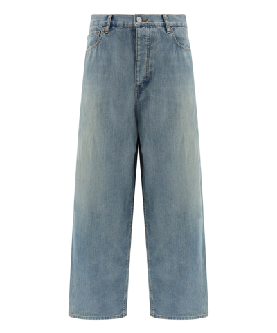 Shop Balenciaga Jeans In Lightblue