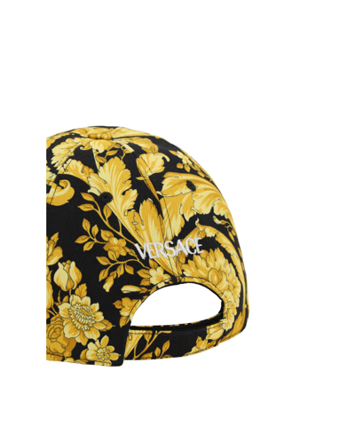 Shop Versace Hat In Gold