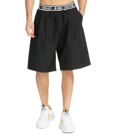 Shop Versace Jeans Couture Shorts In Black