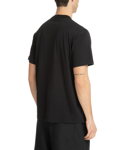 Shop Versace Jeans Couture Logo Baroque T-shirt In Black