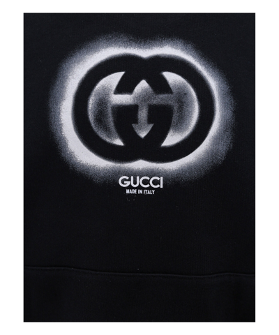 Shop Gucci Hoodie In Black